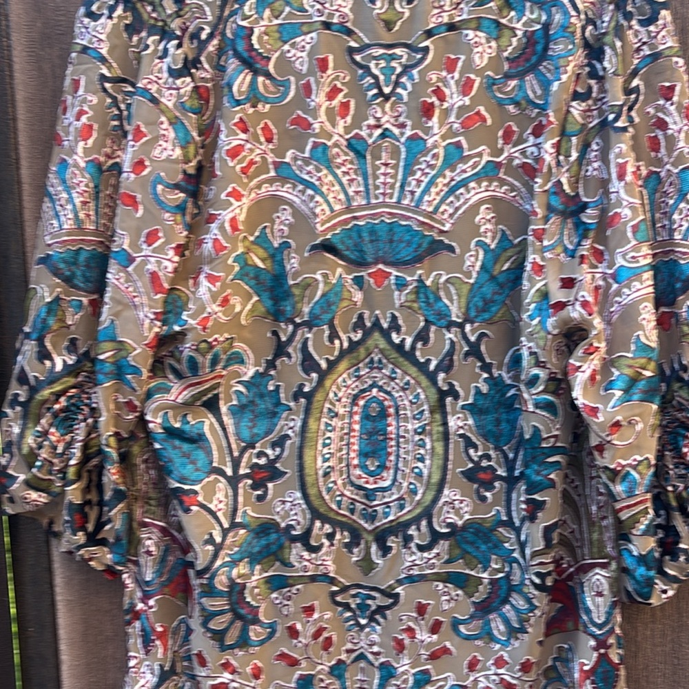 Colorful Patterned Tunic Top - Picture 9 of 12